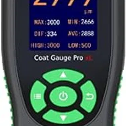 Metrix+ Coat Gauge Pro xL Coating Thickness Gauge - 3000um ferrous and non-ferrous, menu interface, data and statistics, color display, type C charging, Zn layer indication, metal putty detection-picture-26