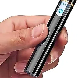 Drumstone (𝐒𝐩𝐞𝐜𝐢𝐚𝐥 𝟏𝟓 𝐘𝐞𝐚𝐫𝐬 𝐖𝐚𝐫𝐫𝐚𝐧𝐭𝐲) USB Rechargeable Electric Lighter Windproof Flameless Arc Lighter with Touch Sensor, LED Battery Indicator, Safe Auto-Off, Portable-image-99