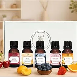 Fruity Fragrance Set of 5 – Cherry, Melon, Blueberry, Strawberry & Orange | Sweet & Citrusy Aromas for Candle Making, Soap, Perfume, Cosmetics, Bath & Home Fragrance – 75ml-image-54