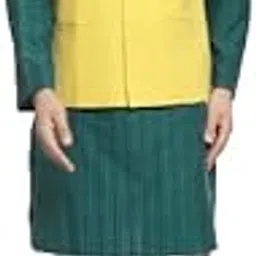 neudis Cotton Nehru/Modi Jacket Mandarian Collar Sleeveless Waist Coat for Men - Yellow 19COTTONYELLOWWC-picture-55
