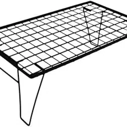 TRENDIVIBE 2-Piece Outdoor Folding Mesh Table Multi-Functional BBQ Outdoor Meal Rack Grid Table-image-33