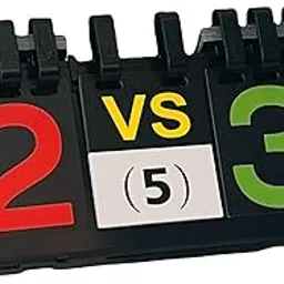 LICHTS Table Scoreboard Portable Flip Score Board for Competition Soccer Team Games-picture-50
