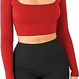 the blazze Women's Cotton Stylish Western Basic Solid Wear TV Oval Neck with Full/Long Sleeve Blouses for Women L655-picture-40