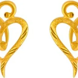 p.c. chandra jewellers 22KT Yellow Gold Stud Earrings for Women-picture-41