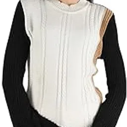monte carlo Women White Wool Printed Top 1217889TP-1 image 1