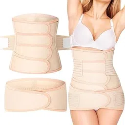 Postpartum Belly Band, 2 PCS Adjustable Postpartum Belly Wrap, C-Section Natural Labour Belly Support Recovery Belt for Women's Waist and Pelvic Body Shaping-image-55
