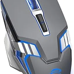 Bluetooth Mouse, Wireless Gaming Mouse with 800mAh Rechargeable Battery, 3 Modes(BT5.0/3.0+2.4G), 7 Buttons, Ergonomic RGB Light up Computer Mouse for Laptop/PC/iPad/Tablet/Mac/Office/Games - Grey-picture-22