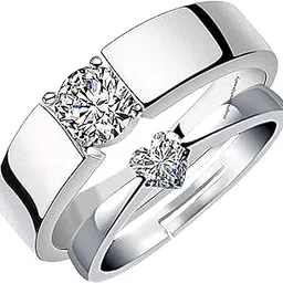 mahi Solitaire Proposal Adjustable Couple Ring for Men and Women (PAFRCO1103098PR)-picture-46