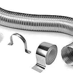 ARDNIB 5inch Chimney Installation Kit with 7ft Pipe, Air Cap, Clamp & Aluminium Tape (7ft/ 2mtr) (5inch)-picture-49