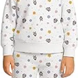 nautinati Girls' Cotton Sweatshirt Dress|Minnie Mouse Print | Age 2-10 Years-picture-47