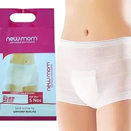 XL New mom Disposable Panties Pad Fixator for Hip Size 101-112 cm. A Comfortable and Hygienic way of holding pads, Protection from Fungal Infections. New Mom Pad fixator Panties XL (TU3) image 1