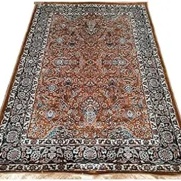 Kashmiri Tradional Silk Carpet Trending Design for Living Room & Bedroom 2 Feet by 6 Feet-picture-26