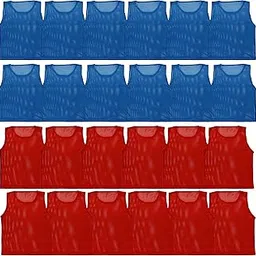 LITEMESH Pinnies Scrimmage Vests Team Practice Jersey for Children Youth Teen & Adult Sports (12 Jerseys)-image-42