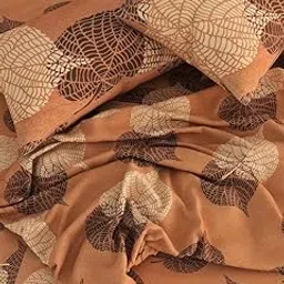 RAJAT HOMES Premium Cotton Feel Glace Cotton 210 Tc Elastic Fitted Bedsheets with 2 Pillow Covers Double Bed with Corner Elastic Supersoft Floral Pattren |Size-72X68+ 6 Inches RAJA6685-picture-20