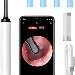 KYKHT Cleansify Ear Wax Removal Endoscope Otoscope | Support Android and IOS | 1080p HD Camera & Wi-Fi | Ultra-Fine 3.5mm Lens | Kids & Adults | Safe Ear Cleaning Tool (White)-picture-20