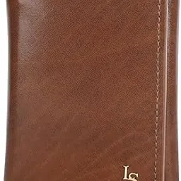 louis stitch Mens Spanish Leather Tri Fold Wallet with RFID Blocking | 3 Fold Wallet Purse with 5 Card Slots, 1 Cash Compartment and ID Window | Tan (LSWL-04-TFCLTN)-picture-14