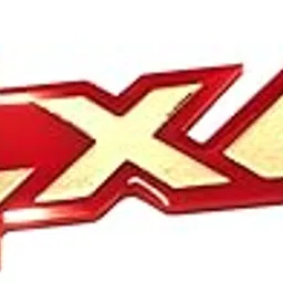 Carlooks 4X4 Car Badge 3D Logo Acrylic Emblem Automotive Sticker Decal Flexes to Cars, Motorcycles, Any Smooth Surface 14 cm X 4.1 cm (RED & Silver) image 1