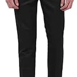 tahvo Men's Formal Trousers - Slim Fit, Mid-Rise, Polyviscose Blend, Wrinkle-Resistant, Stylish Office Pants-picture-24