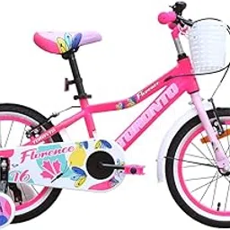 Toronto Florence 16" Carbon Steel Bicycle for Girls | Lightweight Single-Speed Cycle | Quick-Release Seat & Wheels | Adjustable Handlebars, Bright Headlight and Durable Nylon Tires for Smooth Rides-picture-39