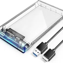 Black CROEN HDD 2.5 Inch External Hard Drive Enclosure (Transparent Micro B CASING)-picture-33