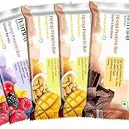 Hampa Hemp hearts Protein Bar 50g | 10g Plant-Based Protein (Pack Of 6, Mixed Flavour)-picture-14