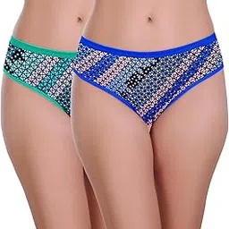 featherline Cotton Graphic Printed Low Waist Everyday Womens Bikini Panty-picture-49