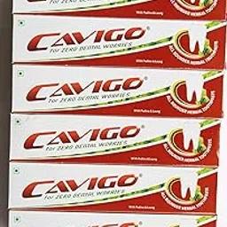 CavigoAll Rounder Toothpaste, 13 Active Ayurvedic Ingredients, Podina, Toma Beej, Lavang Oil, Prevents Gum Bleeding & Swelling, Decreases Sensitivity, 100g (pack of 6)-picture-45
