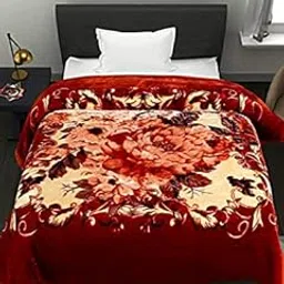 Silk Super Soft Luxury Double Bed Double Ply Mink Blanket for(Heavy) Winters (King Size, Pack of 1),-image-41