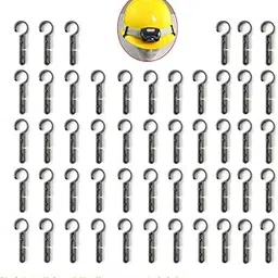 Helmet Clips for Headlamp, XBD Headlight Hook Easily Mount Head light Holder on Narrow-Edged Helmet, Hardhat and Safety Cap. (50pcs Pack)-image-4