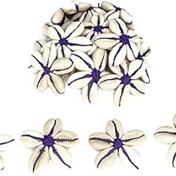 Decorative Flower Made of Kowrie, Pack of 15, � Size 3 cm Used in Dresses, Suits, Home D�cor, Art & Craft, Gift Wrapping- Purple-picture-34