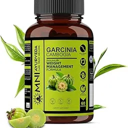 Omni Ayurveda Garcinia Cambogia Capsules with Green Tea Extract For Men And Women Natural Weight Management Weight Loss, Boost Digestion & Metabolism-60 Capsules (Pack of 1)-picture-17