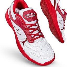 Vector X Ranger Badminton/Court Shoes Power Cusion Synthetic Mesh Upper|Crepe Rubber Outsole Lightweight & Comfort Shoe Best for Squash Table Tennis Volleyball Indoor Sports (Red Size-10)-picture-17