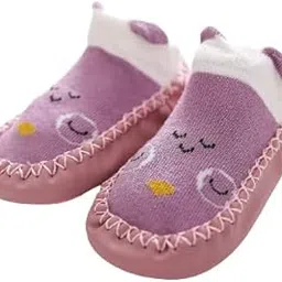 momisy Anti-Skid leather soled Shoe Socks for Baby Boys and Baby Girls-12 to 18 months, Medium-picture-43