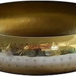 JAIN ART VILLA Brass Urli Bowl, Golden Finish, 17.78 cm, for Pooja and Decoration-picture-15