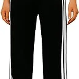 Women's Athletic Track Pants, White Side Stripes, Elastic Waist, Comfortable Summer Collection Casual Style, Loose Fit-picture-34