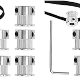 Serplex® GT2 20 Teeth 5mm Bore Timing Pulley Aluminum Synchronous Wheel for 6mm Belt 20T Compatible with RepRap 3D Printer Prusa i3 10PCS-picture-13