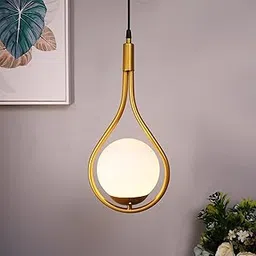 Homesake Chandelier Mid Century Modern Jhumar (Golden, Water Drop)-picture-23