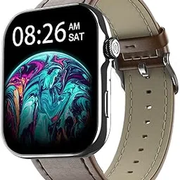 Noise ColorFit Ultra 3 Bluetooth Calling Smart Watch with Biggest 1.96" AMOLED Display, Premium Metallic Build, Functional Crown, Gesture Control with Leather Strap (Classic Dark Brown)-picture-23