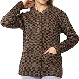 twenty me Winter Wear Casual Wear Acrylic Blend Button Closure and with Front Pockets Cardigans for Women's-picture-37