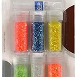 The Art Box Glitter Powder for Arts & Crafts, Scrapbooking, Paper Decorations, School Project & Nail Art (Pastel Colors - Pack of 6)-image-9