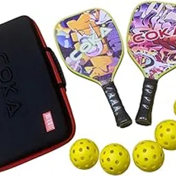 BNF® Pickleball Rackets Set | 2-Piece Professional Paddles with Comfortable Grip & Durable Edge Protector | Wood Construction for Indoor & Outdoor Play | Portable Storage Bag Included-picture-38