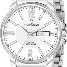 timewear Analog Day Date Functioning, Stainless Steel Chain Watch for Men-picture-29