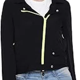 oxolloxo Women Animal Print Full Sleeves Lapel Collar Regular Jacket-picture-23