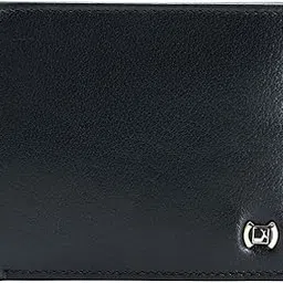 da milano RFID Protected Leather Wallet for Men with Card Slot - Blue-picture-22