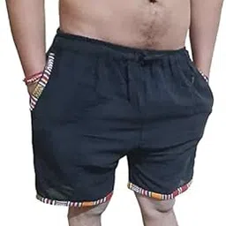 ukal Comfortable Men's-Women's Short - Khaadi Material with A Stylish Print - Soft and Stretchy Elastic Waist Band (Size: M-XL)-picture-45