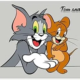 Tom and Jerry Fridge Magnet Gifts for Kids Cartoon Fridge Magnet Home Decor Kitchen Decoration Refrigerator Magnet Acrylic Digital Print Size: 8.2 x 5.2 Cms-picture-21