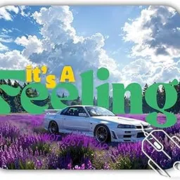 Super Car Mouse Pad 260x210x3mm | Premium Anti-Fray Gaming Mouse Mat with Waterproof Surface & Non-Slip Rubber Base | HD Printed Motivational Car Vibes Design, Durable for Laptop, Laser & Optical Mice-picture-28