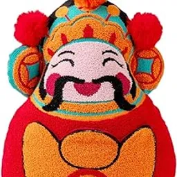 ATORSE Chinese New Year Throw Pillow Party Decor Bedding Room Soft Festival Cushion Caishen-picture-13