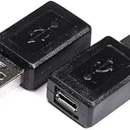 fdealz [ 2 Pieces ] USB to Micro USB Adapter, USB 2.0 Male to Micro USB Female Connector for EKYC Fingerprint KYC Powerbank Charge Sync OTG Morpho 1300 E2, E3/Mantra MFS100/Startek FM 220/Cogent/Secugen Pro 20-image-33