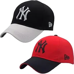 fy lane Ny Unisex NY Baseball Cap Comfortable Adjustable Cap with Stylish Design NY Sports caps for Men, Caps with Adjustable Strap in Summer for Men, Sports Caps for Men & Women image 1
